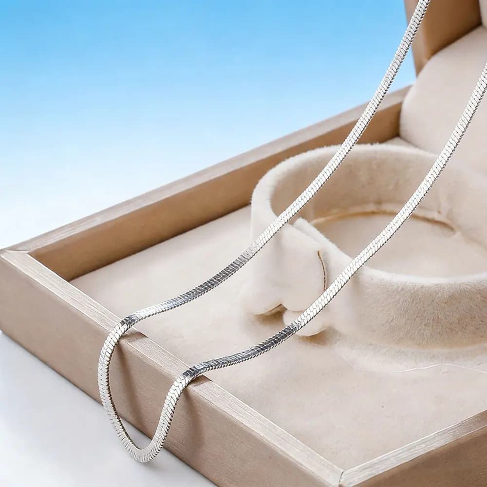 Collana con ciondolo a lama semplice e alla moda, catena da donna in acciaio inossidabile per clavicola