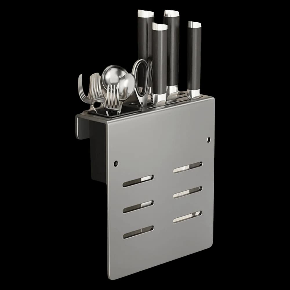 Heavy Duty Cutting Board Rack Carbon Steel No Drill Kitchen Rack Save Space Multifunctional Wall-Mounted Holder Home Organizer