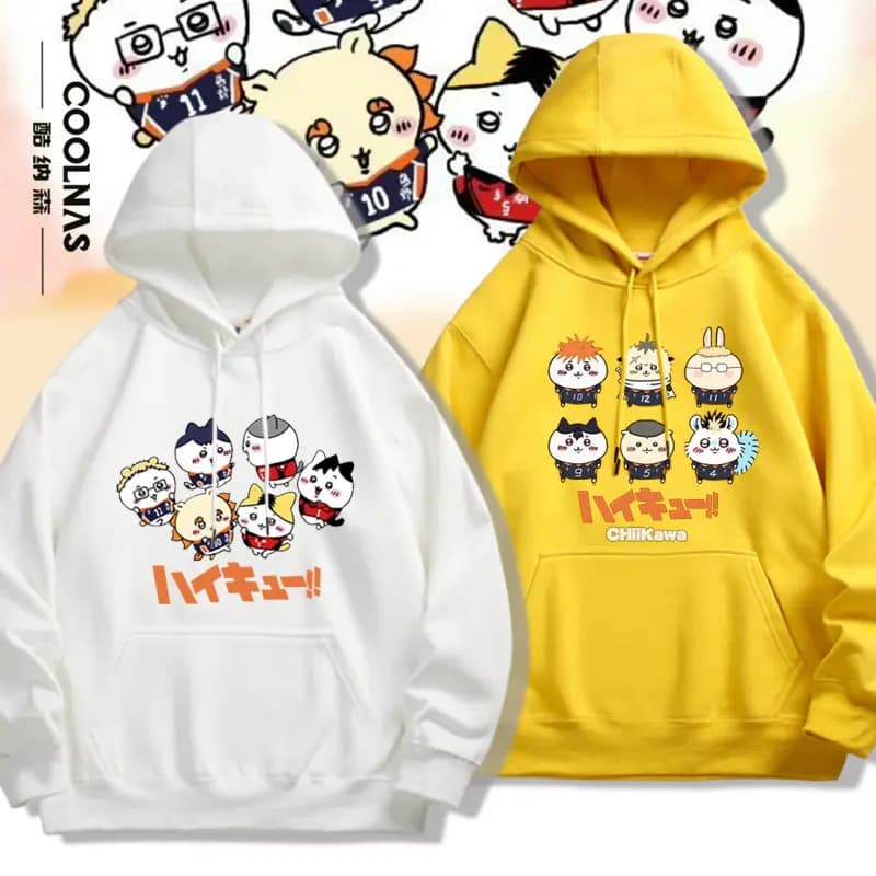 2026 Volleyball Youth Anime Collaboration Giekawa Surrounding Hoodies Men's and Women's Hoodies Loose Clothes Ins Y2k
