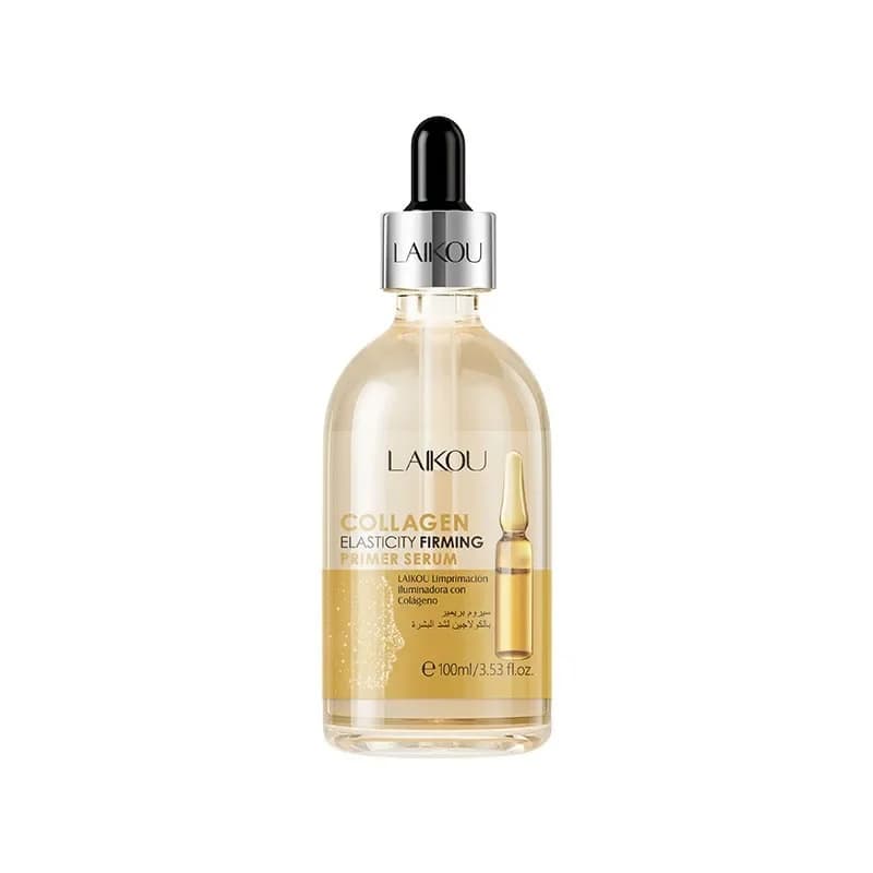 100ml LAIKOU Vitamin C Hyaluronic Acid Collagen Sakura Blueberry Viso Primer Serum Hydrating Face Essence Face Skin Care