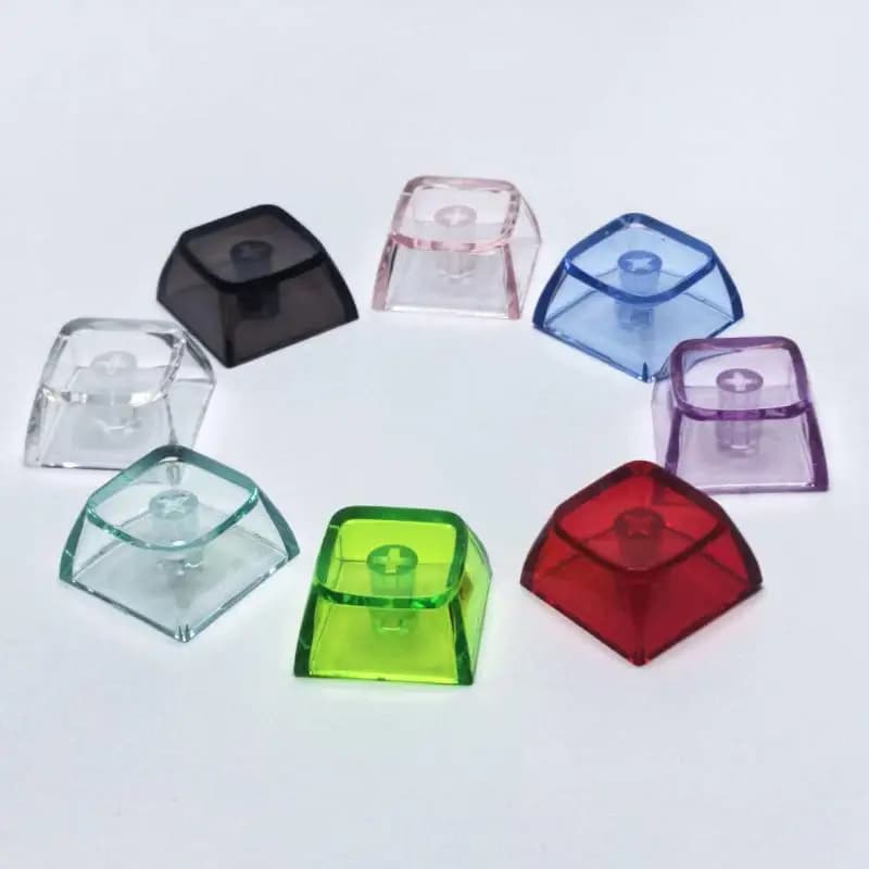 Offerta Speciale: 10 Pezzi di Tasti XDA in Cristallo PC per Tastiera Meccanica da Gaming, Tasti Trasparenti a Forma di Croce