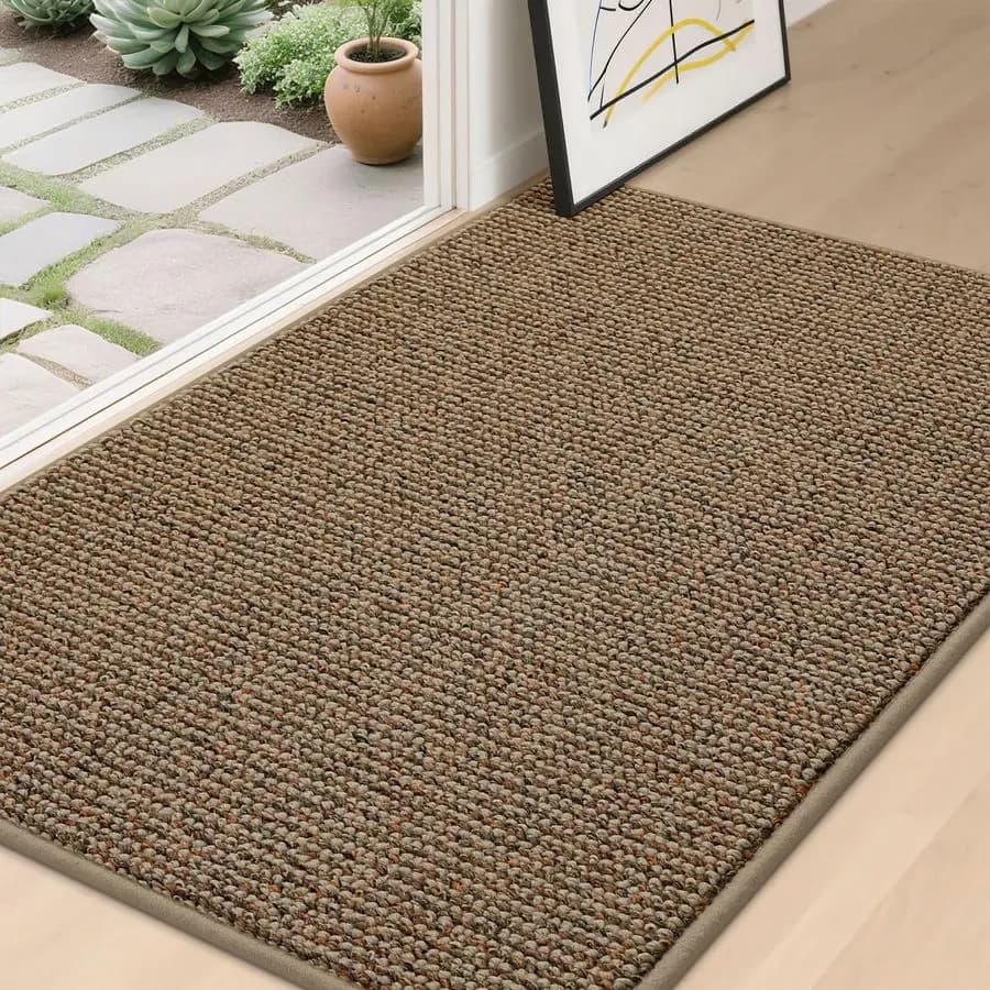 Tappetino per porta Dirt Trapper 32 x 48, tappetino antiscivolo lavabile, tappetino d'ingresso, tappetino di benvenuto resistente allo sporco e assorbente, tappetino a basso profilo Flo
