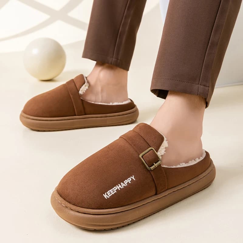 Pantofola da casa donna inverno caldo pelliccia sfocata peluche coperta pigra femminile scarpa da casa termica uomo peloso piatto infradito piattaforma soffice