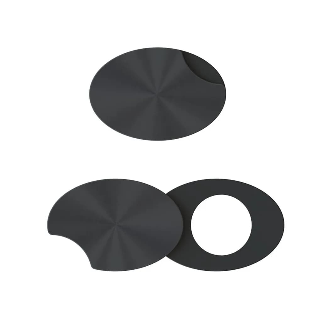 Copri Webcam in ABS Nero, Adesivo per Protezione della Privacy della Fotocamera del Laptop, Perfetto per Computer, Tablet e Smartphone