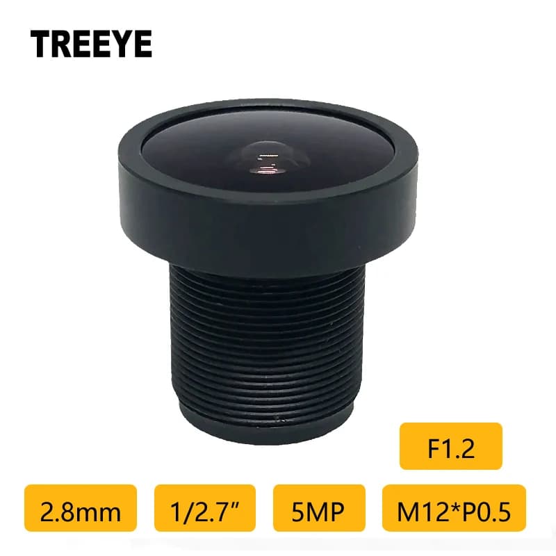 F1.2 Starlight 2.8mm Obiettivo 5 Megapixel M12 Obiettivo 1/2.7 "Lente CCTV HD 5MP Droni Telecamera sportiva Videoconferenza USB AHD Obiettivo della fotocamera