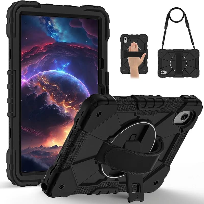360 ° Custodia robusta girevole per Lenovo Xiaoxin Pad 11 2025 2024 Cover antiurto Lenovo Tab M11 Idea Tab 11 pollici con cinturino da polso
