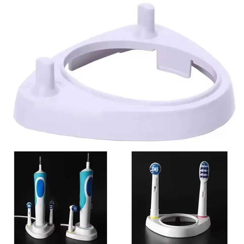 Single stand for charger, base for electric toothbrush, support for spare heads compatible with Oral-B series D and PRO series.