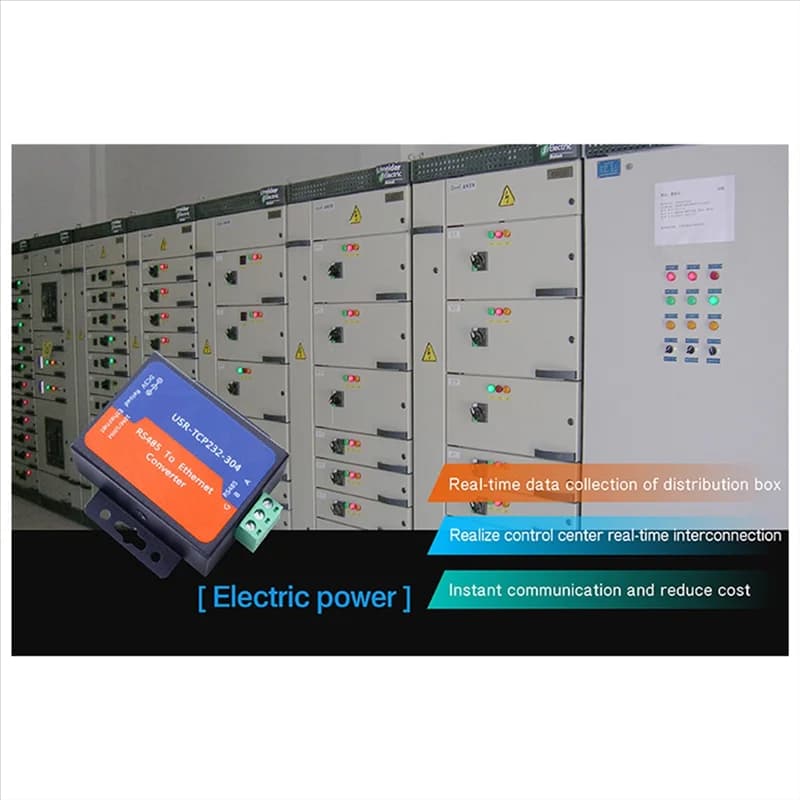 AA08-Modbus Porta seriale Convertitore da RS485 a Ethernet Server USR-TCP232-304 Trasmissione dati SPINA UE supportata DHCP/DNS