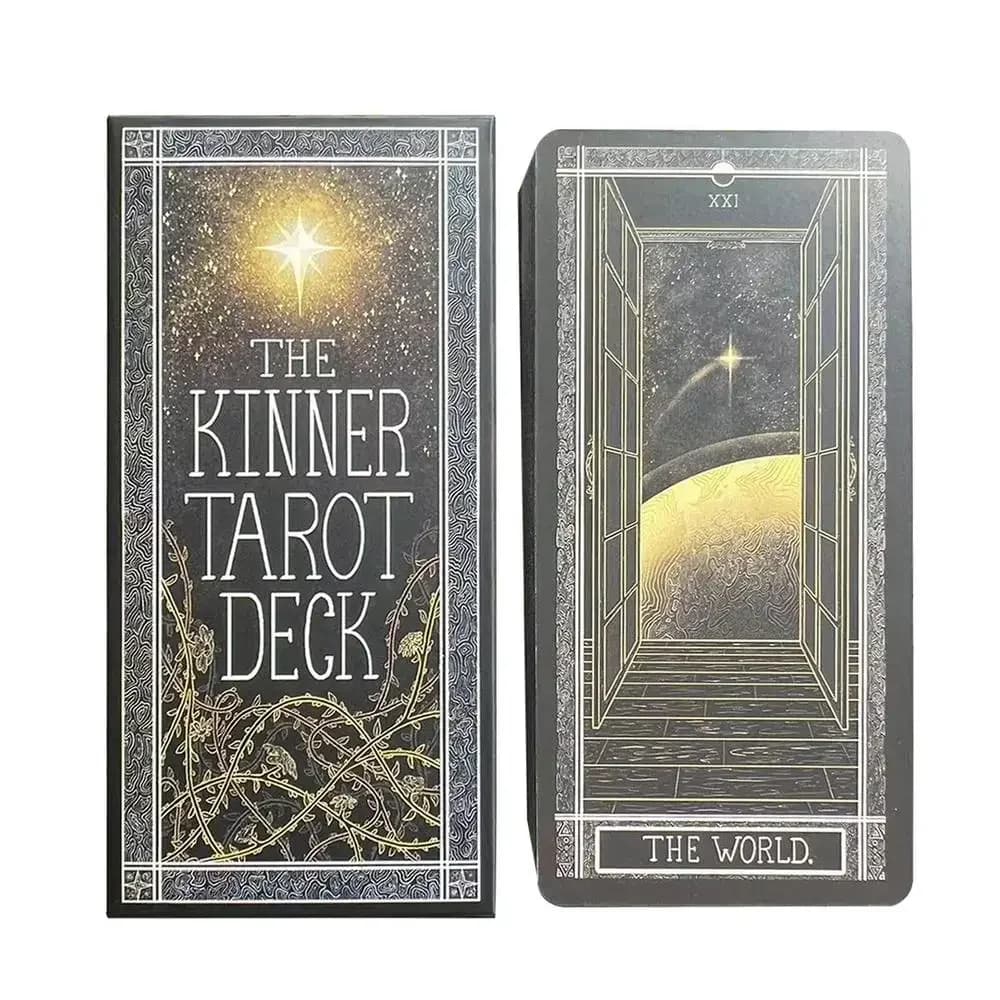 Il mazzo dei tarocchi Kinner 78 pezzi versione inglese completa mazzo dei tarocchi divertente carta dei tarocchi per principianti appassionati gioco da tavolo