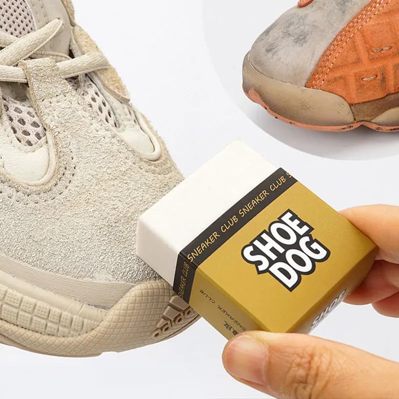 White Suede Shoe Cleaning Eraser - Rubber Block Shoe Brush for Matte Leather And Sheepskin Cleanse And Care for Sneakers