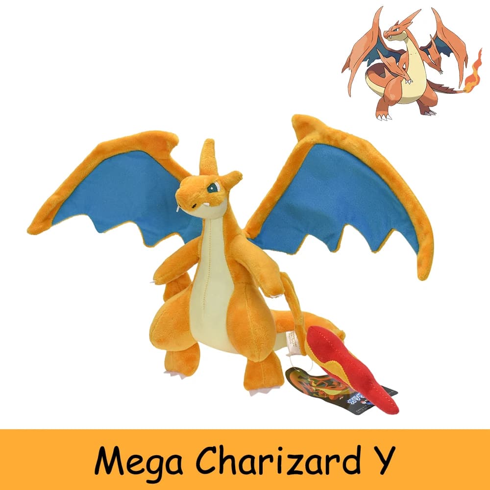 20 cm Evolution Mega Charizard Y Peluche Bambola Pocket Monster Anime Drago Peluche Morbido Peluche Animali Regalo Per Bambini