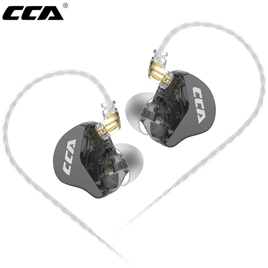 CCA CRA Cuffie cablate Appese nell'orecchio Auricolari HiFi Cuffie con monitor Cuffie con cancellazione del rumore Sport Gamer Auricolari Cavo staccabile