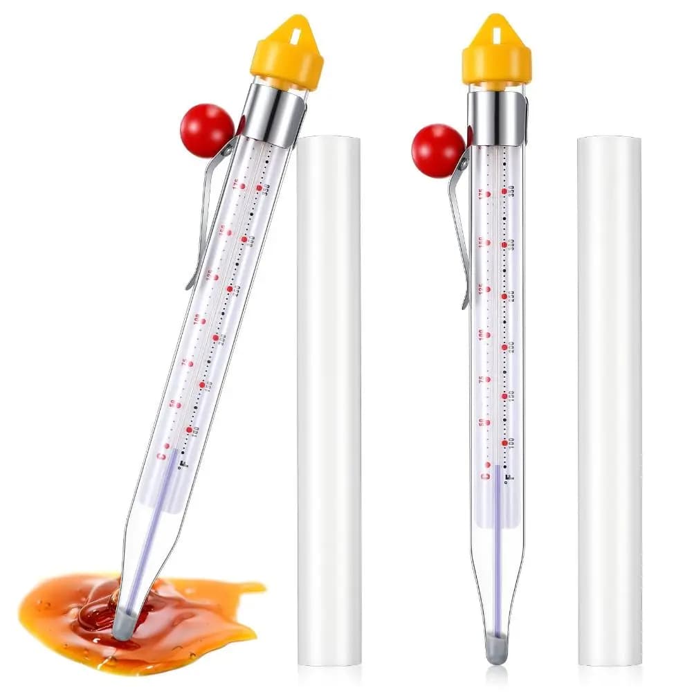 50-200 ℃ Termometro per Dolci a Lettura Istantanea con Clip per Pentola, Termografo per Alimenti con Copertura Protettiva