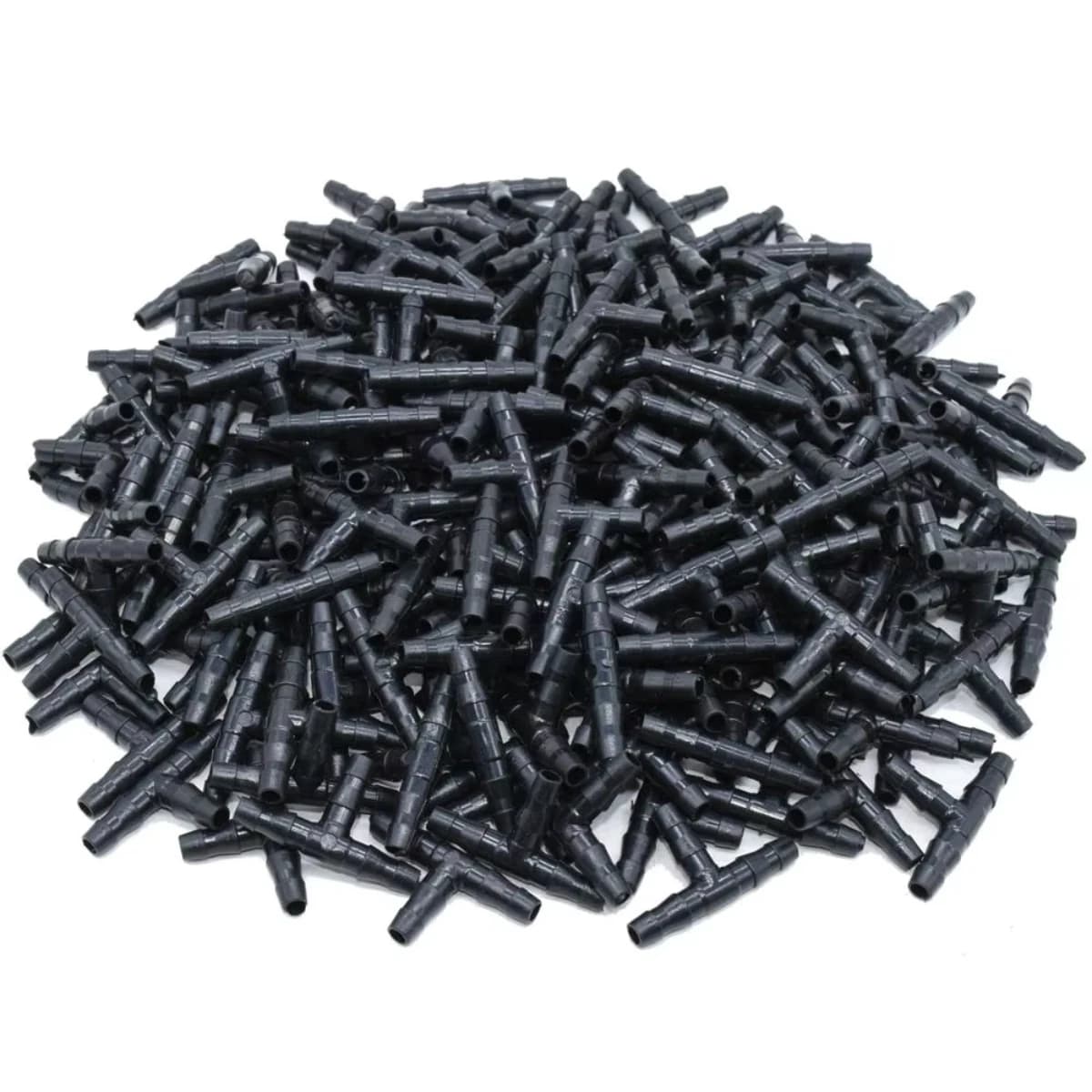 50PCS 4mm/7mm Pipe Hose Greenhouse 1/4 Inch Connector Joint Tee Drip Irrigation Dripper Watering Garden Tools