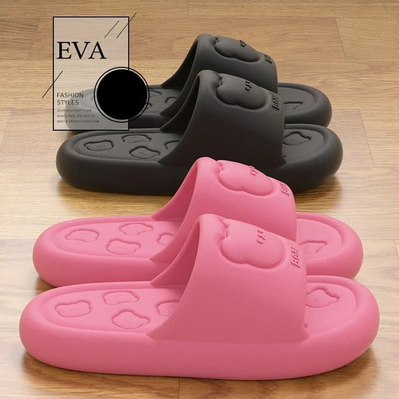 EVA Sandals for Women and Couples Summer Home Bathroom Anti Slip Outer Layer Thick Bottom Odor Proof Breathable Slippers