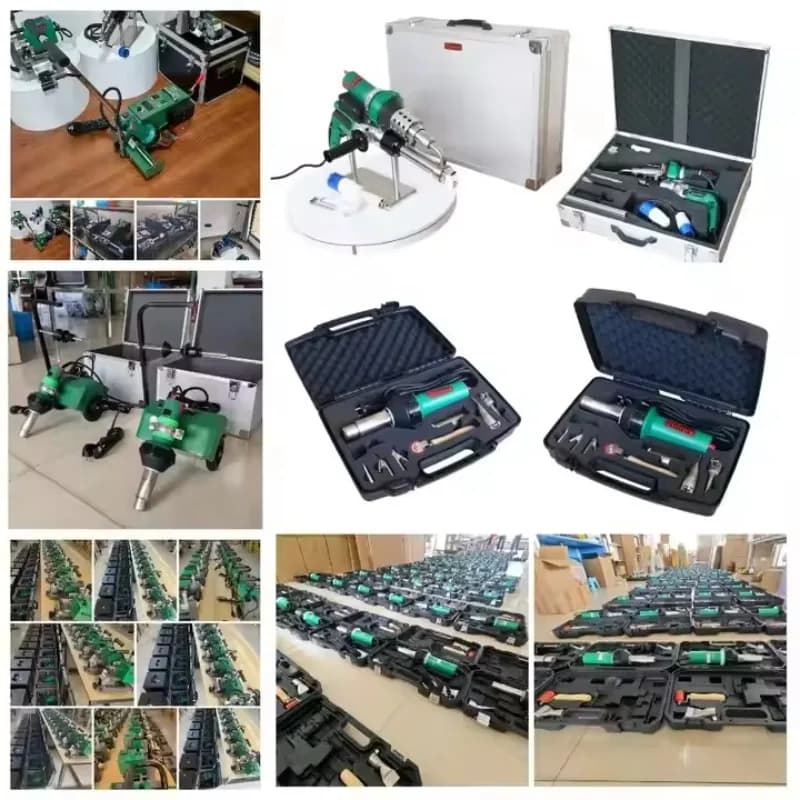 Pistola per Saldatura ad Aria Calda (ZGF-W1600) con Motore Brushless 1600W per Membrane di Copertura TPO, Attrezzatura per Saldatura Plastica, Pistola Termica HDEP