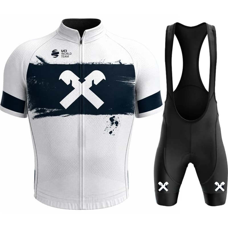 2026 Road Bike Cycling Apparel Set Men Short Sleeve Jersey Quick Dry Breathable Padded Bib Shorts Summer Racing Sportswear Wear