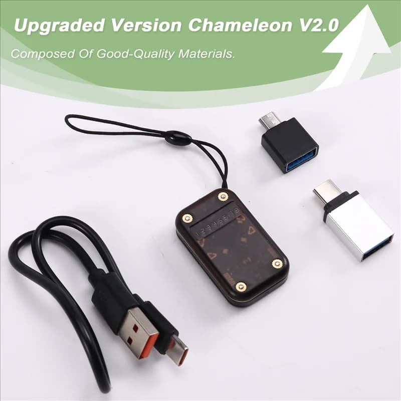 ELECT-Restart Chameleon V2.0 125Khz 13.56Mhz RFID Smart Chip Reader Emulatore Smart Card Decoder NFC Duplicatore