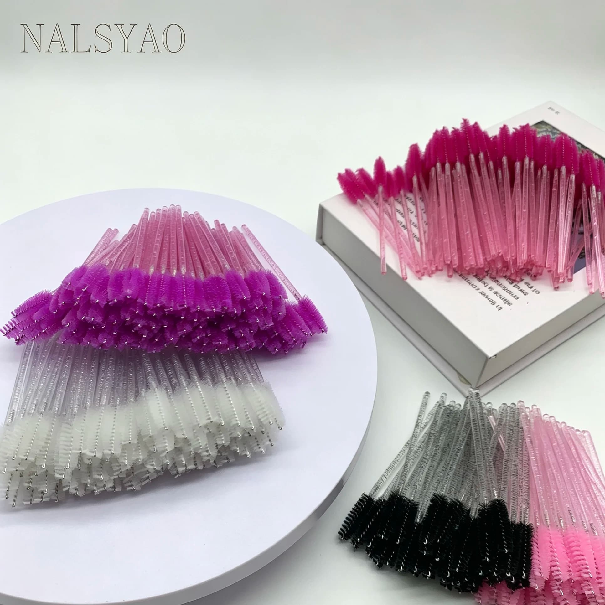 Strumenti per la Bellezza degli Occhi, Scovolini Monouso per Mascara, Spazzole per Ciglia, Extension Ciglia, Ingrosso 100/500/1000 pz Spoolies Colorati per Sopracciglia