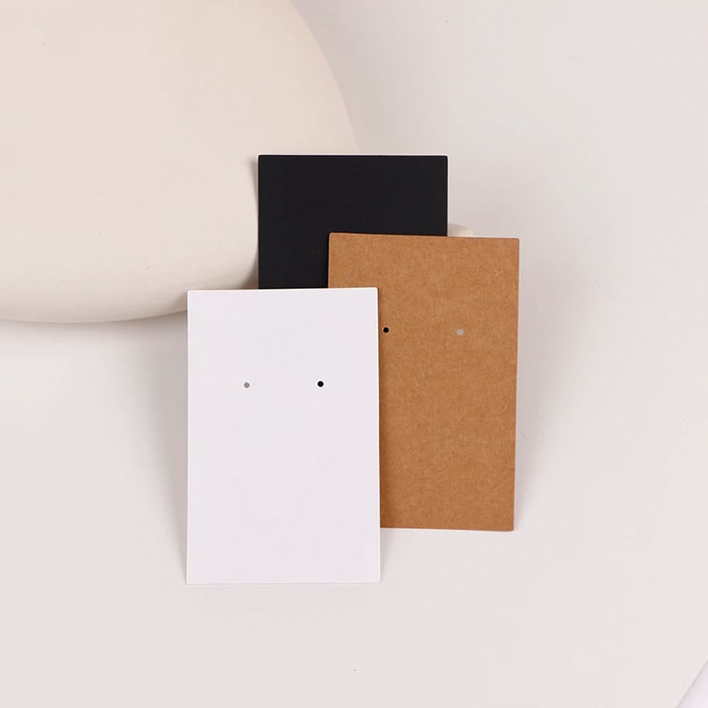 50 pz 6.5X10 cm Collana Vuota Orecchino Espositori Carte Etichetta di Carta Stand Holder Sacchetti di Imballaggio di Gioielli All'ingrosso Rifornimento di Affari