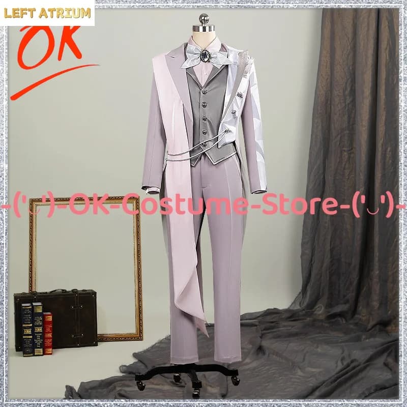 [Customized Size] Twisted Wonderland Platinum Jacket Cosplay Costume Game Character Outfit Halloween Carnival Party Uniform Suit