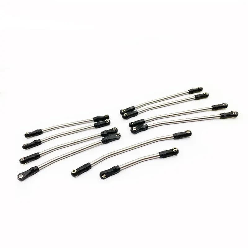Set di 10 Auto Telecomandate 1/10 con Asta di Sterzo per 313 Wheelbase SCX10 I/II 90046 90059 SCX10 III Gladiator