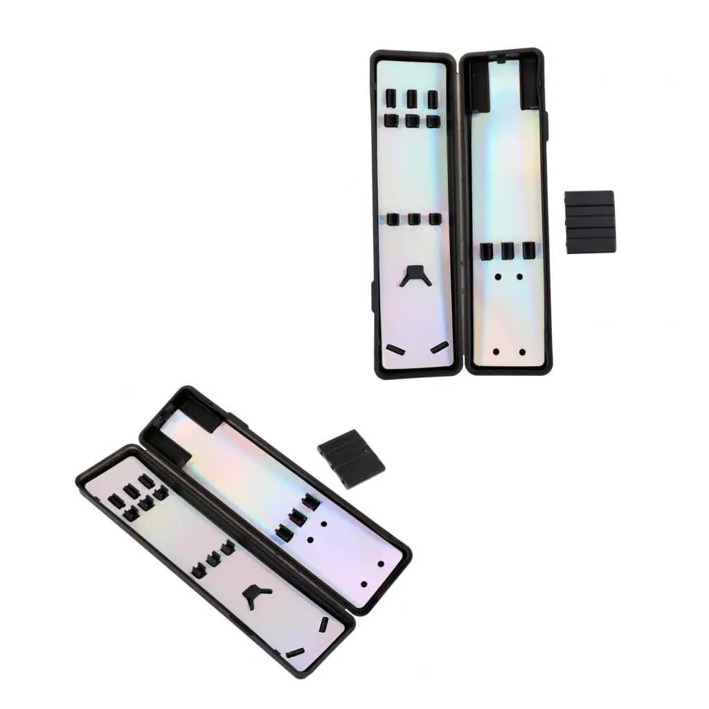 Custodia in plastica per freccette, resistente e leggera, porta accessori per alette, aste e punte