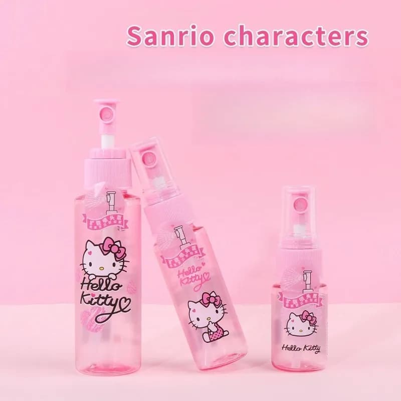 Cute Sanrio HelloKitty Spray Bottle Refillable Travel Mini Portable Cartoon Anime Kawaii Non Slip Lightweight Student Gifts