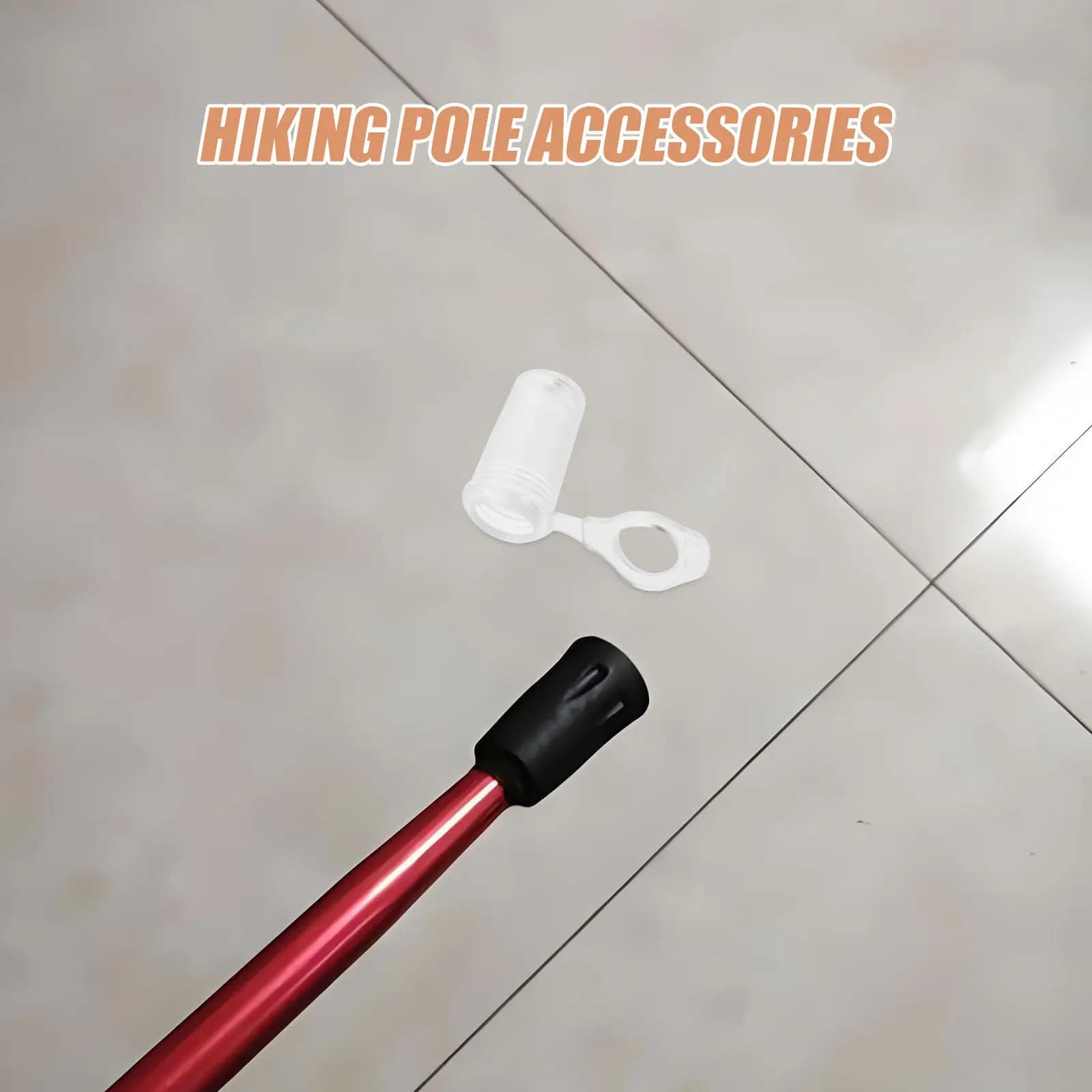 20 Pezzi Punte in Gomma Morbida per Bastoncini da Trekking, Terminali di Ricambio per Bastoni da Escursionismo, Presa per Tutti i Terreni e Asta a Lunga Durata