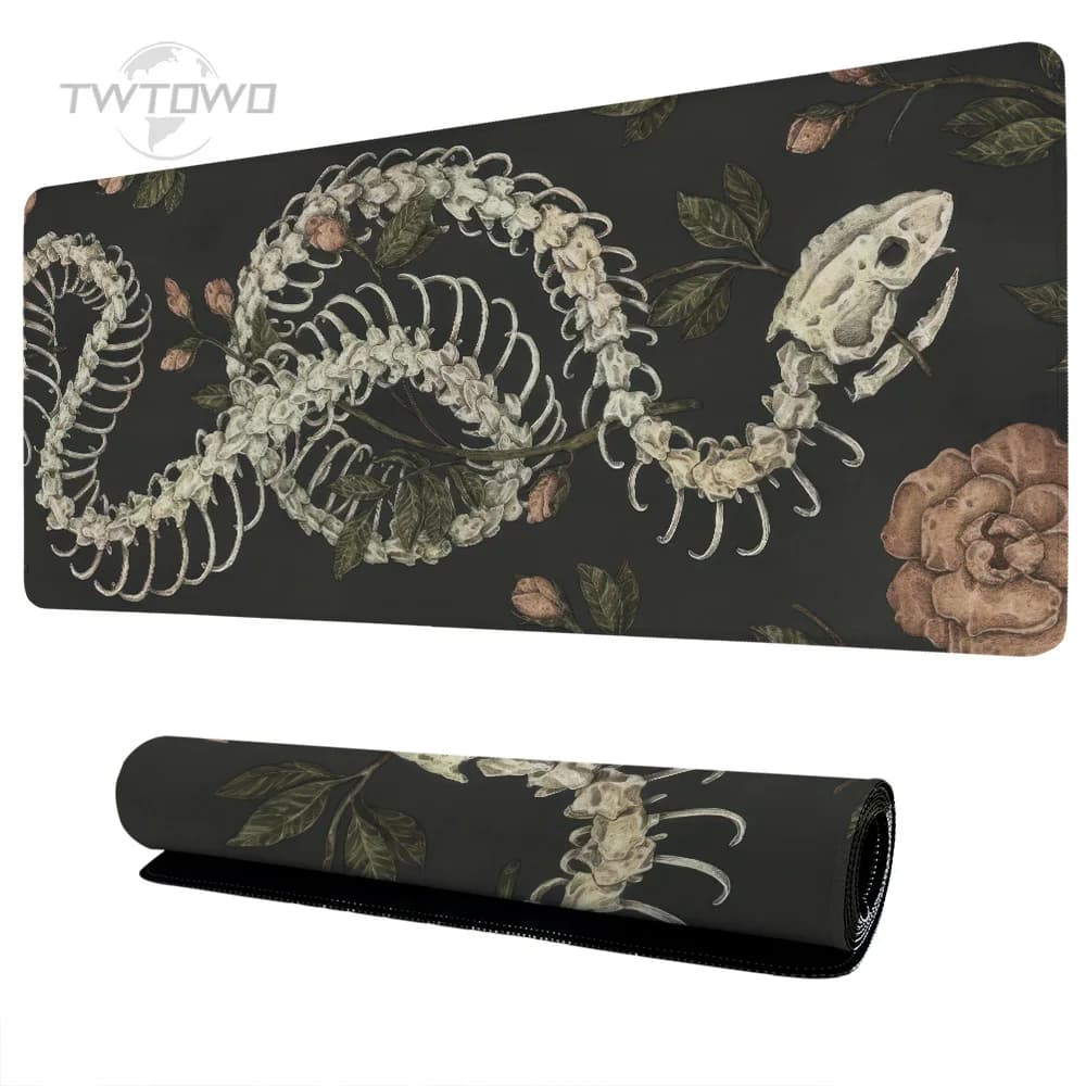 Tappetino per mouse Gamer Cool Snake Skull Estetico Art XL Nuovo tappetino per mouse HD Tappetino per mouse XXL Tappetino per mouse desktop in gomma naturale