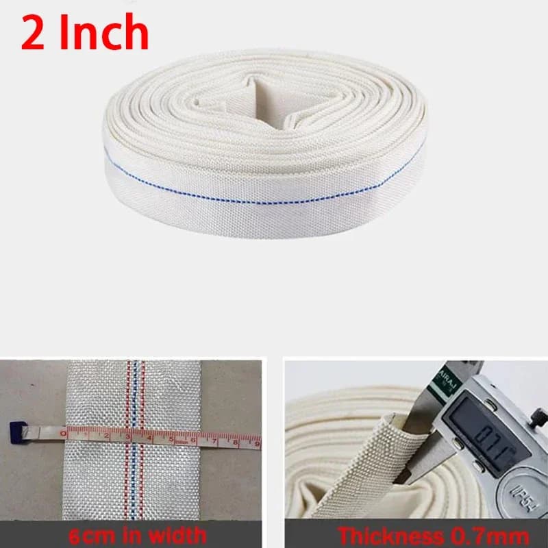 Tubo flessibile per acqua ad alta pressione da 2 pollici 50 mm Tubo per irrigazione da giardino Tubo antigelo per protezione antincendio in tela