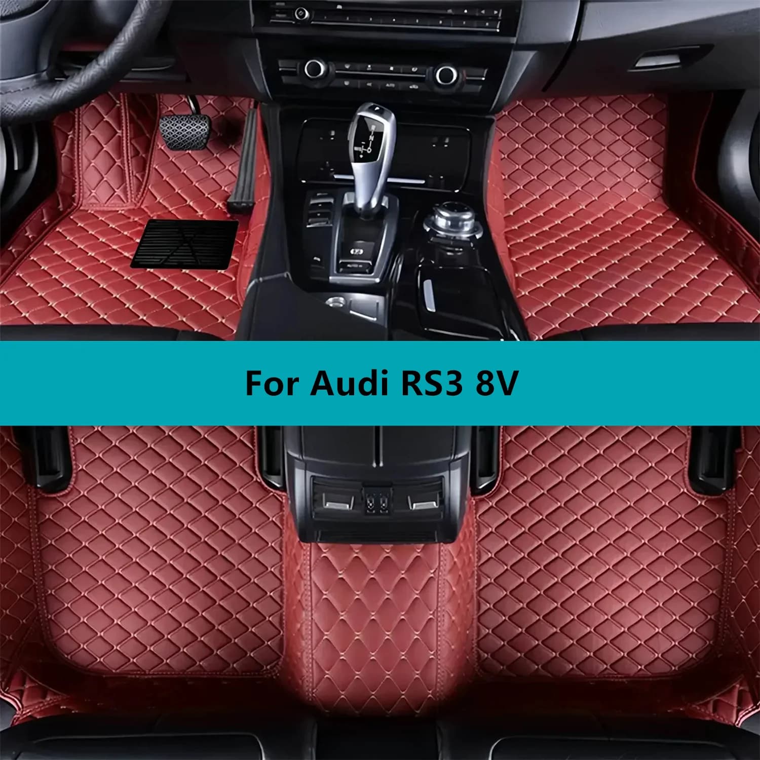 Complete set Custom Car Car Mats for Audi RS3 8V 2015 2016 2017 2018 2019 2020 Waterproof Car Car Mats for All Seasons