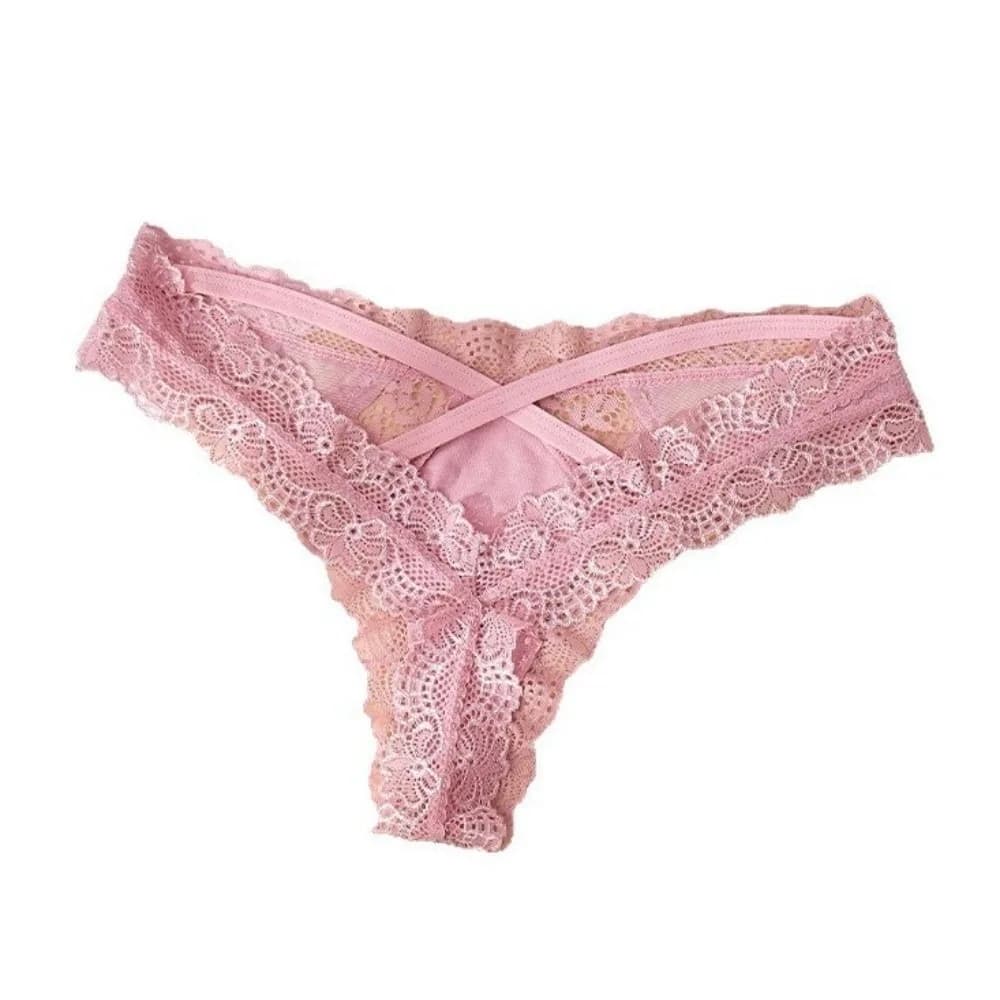 Intimo Ricamato Traforato da Donna, Mutandine a Vita Bassa Traspiranti, Slip Senza Cuciture, Perizoma in Pizzo, Regalo
