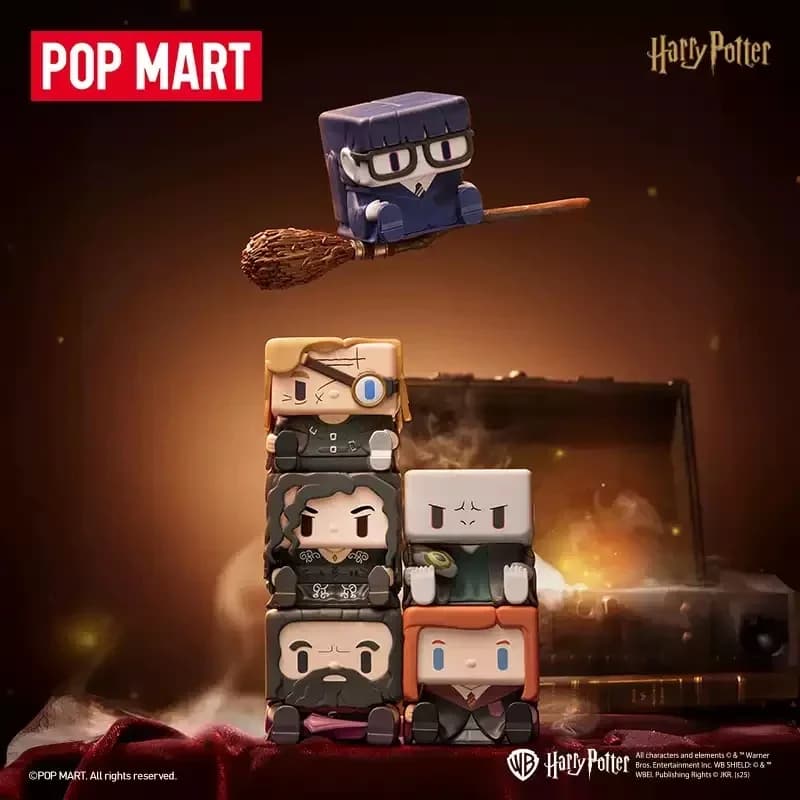 POP MART Harry Potter POP CUBE-2 Serie Blind Box Guess Bag Decorazione del desktop Modello carino Regalo Ragazza Giocattoli Anime
