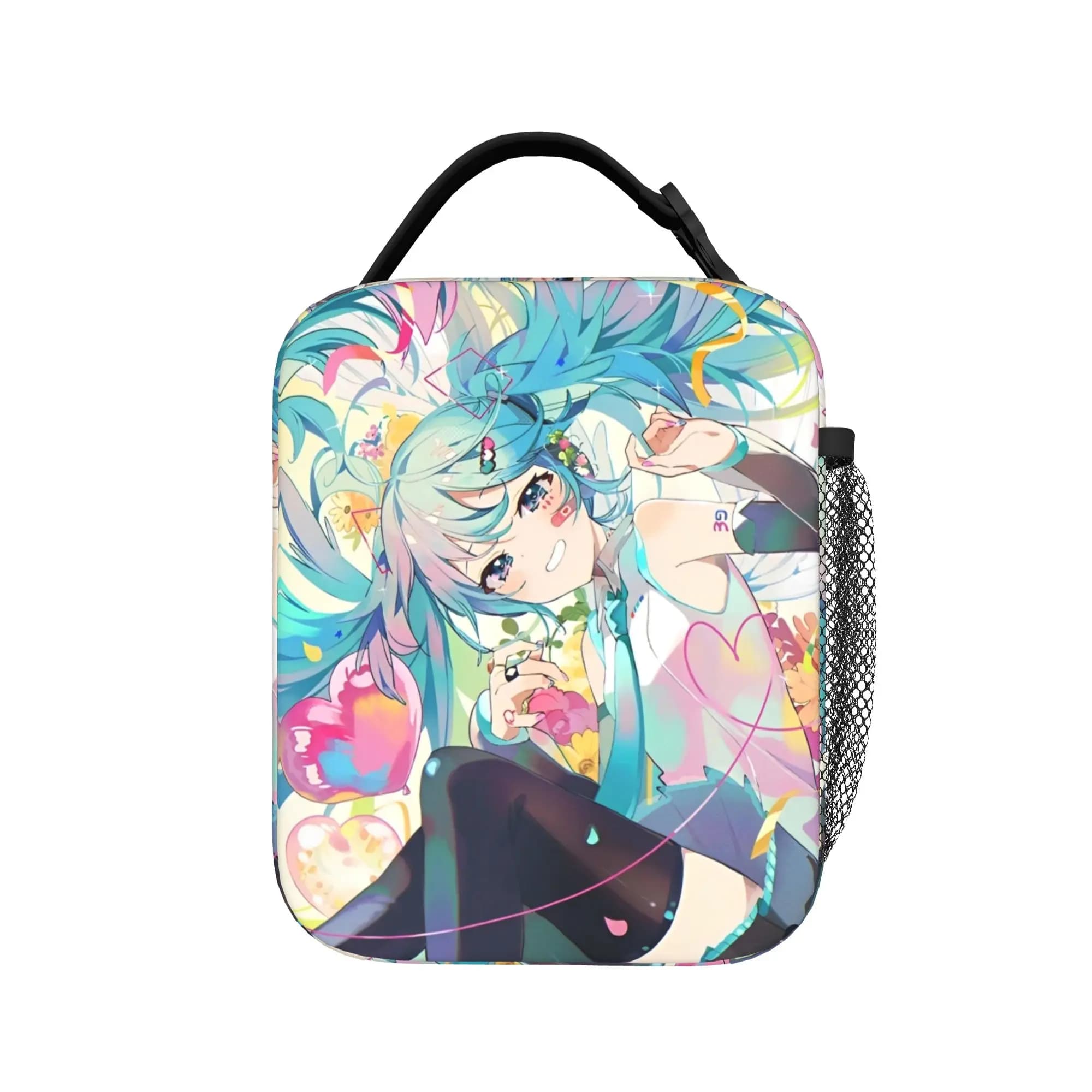 Borse termiche per il pranzo isolanti Hatsune Miku di Japan Anime, borsa termica riutilizzabile, contenitore per il pranzo, borsa portatile per il pranzo, borsa per alimenti, ufficio