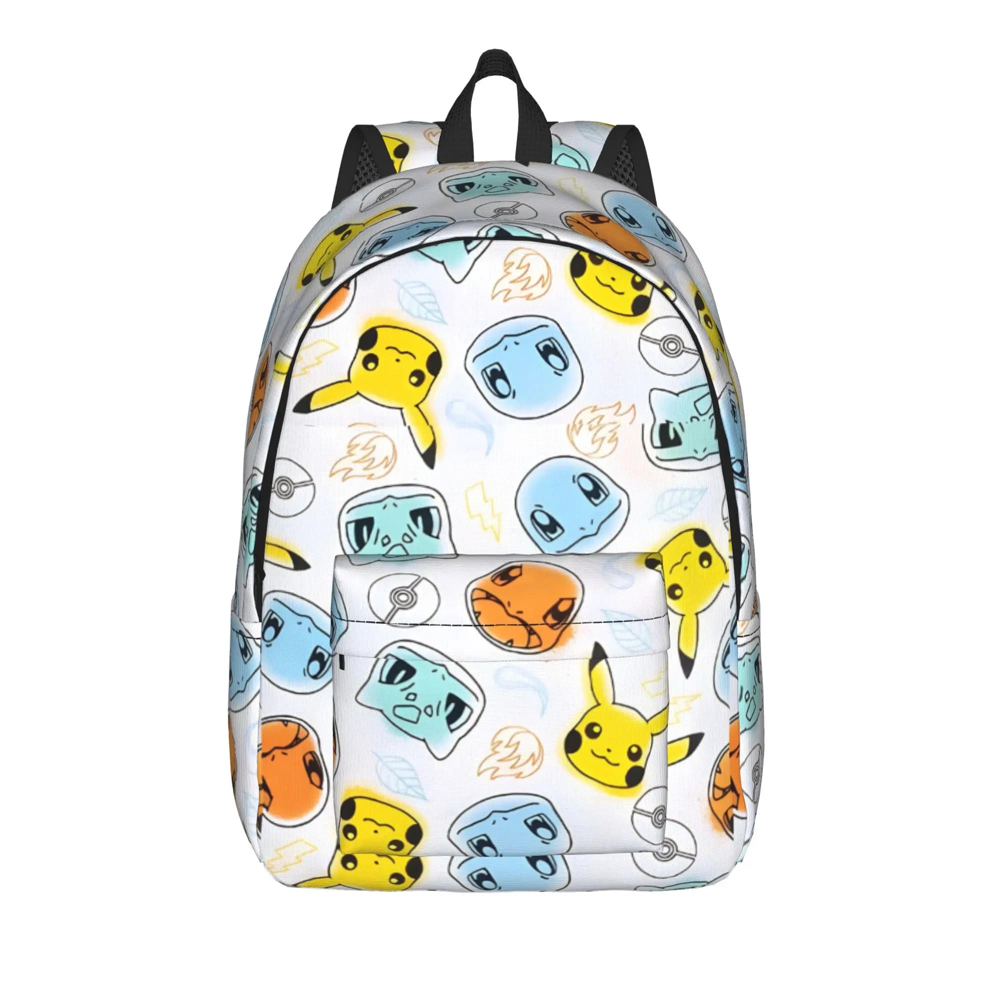 Zaino con Mostri Cartoon Carini per Uomo e Donna, Borsa da Scuola e Lavoro alla Moda, Zaino per Laptop Stile Pokemon