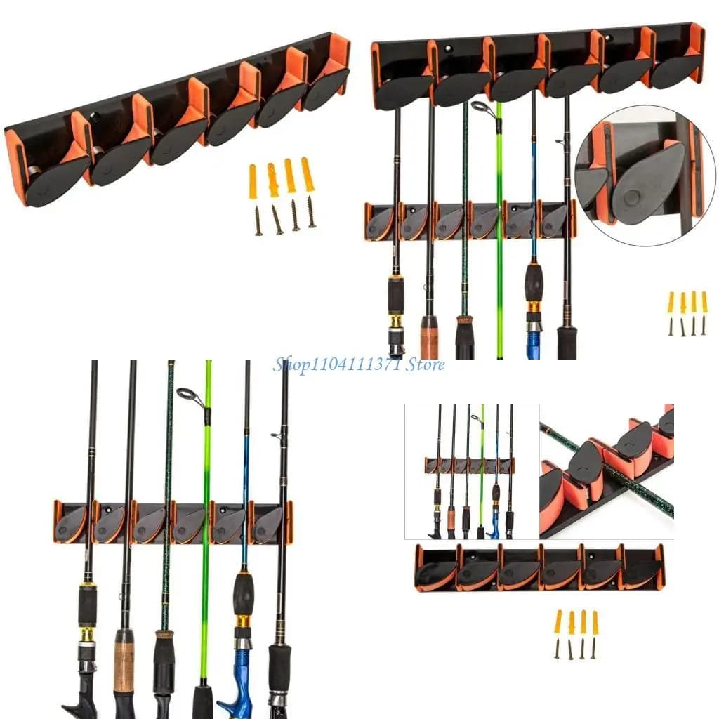 Poche pesca P9FC per porta a canna da garage per 6 asta, porta a canna da pesca