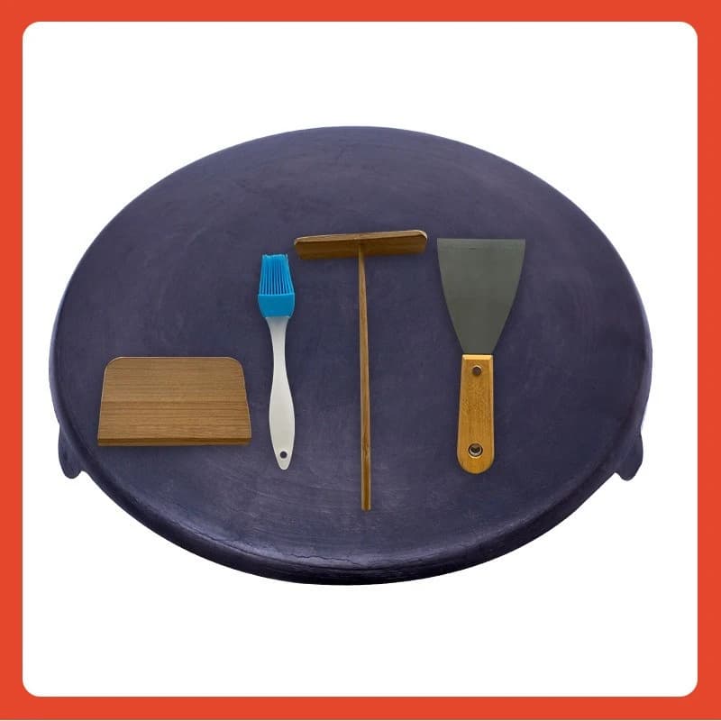 Vintage pancake pliers for domestic use Shandong bowl for cereal cakes various pancake pan for fruit pancakes non-coated cast iron pancake