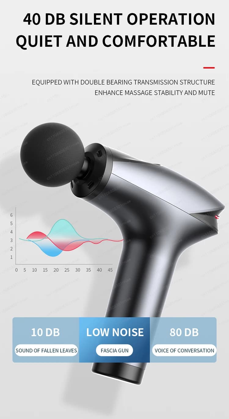 Professional Rechargeable Portable Muscle Massage Gun for Hot Sale 5 Massage Heads Cold Pack Relax body Deep Fabric Massage