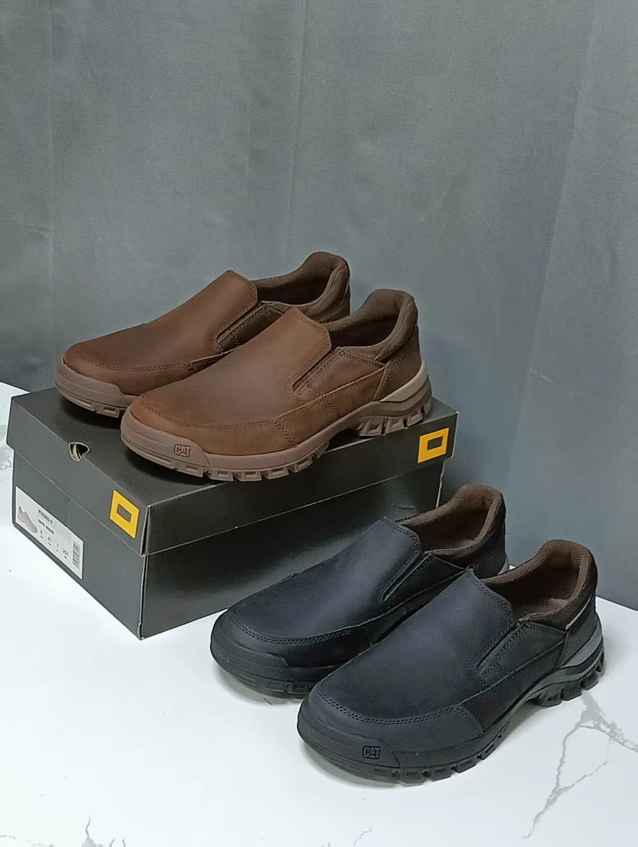 Scarponi da trekking bassi da uomo in vera pelle, scarpe da lavoro per esterni, comode sneakers casual per trekking e camminata.