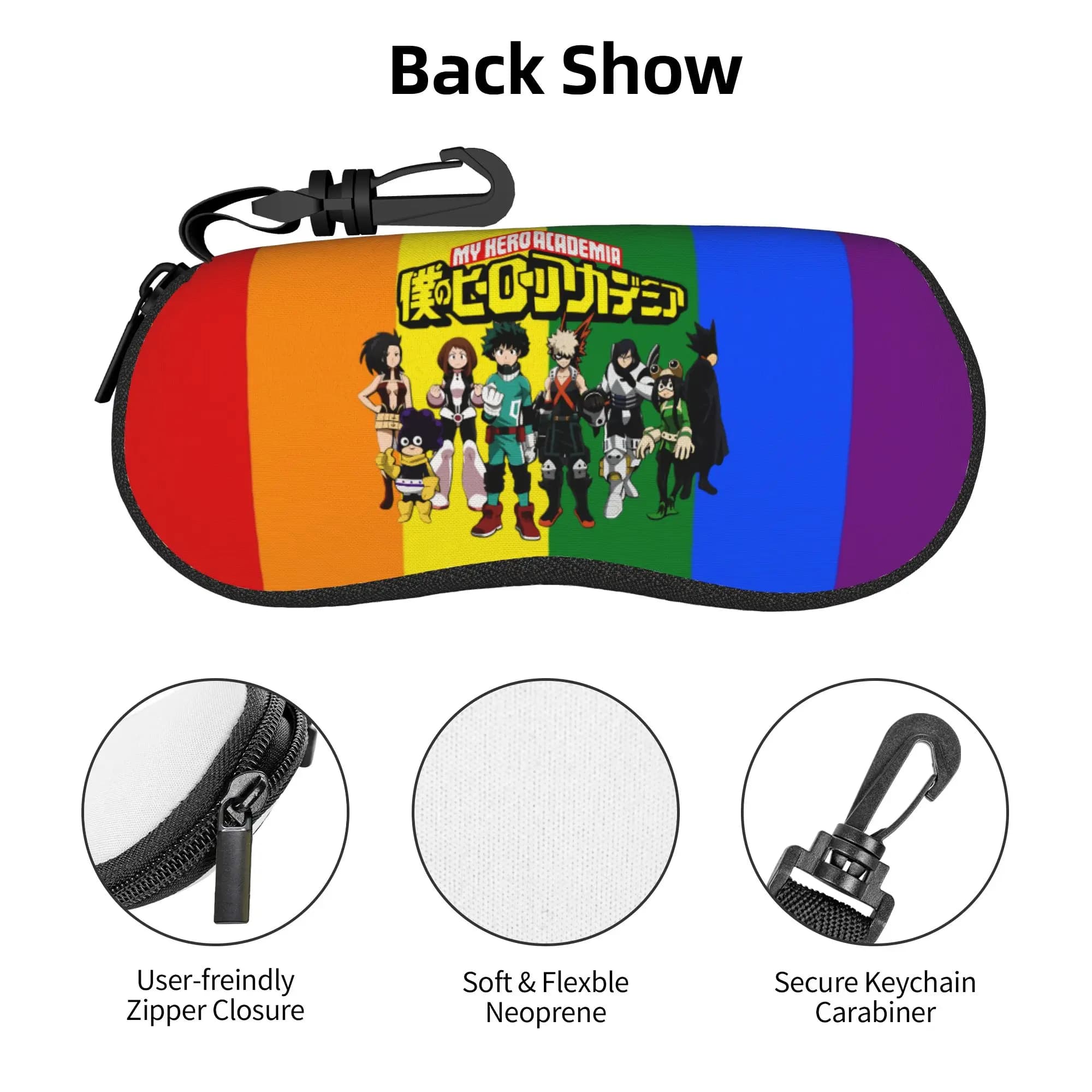 Gay Pride LGBT Glasses Case Portable Lesbian Rainbow GLBT Shell Eyeglasses Case Sunglasses Box