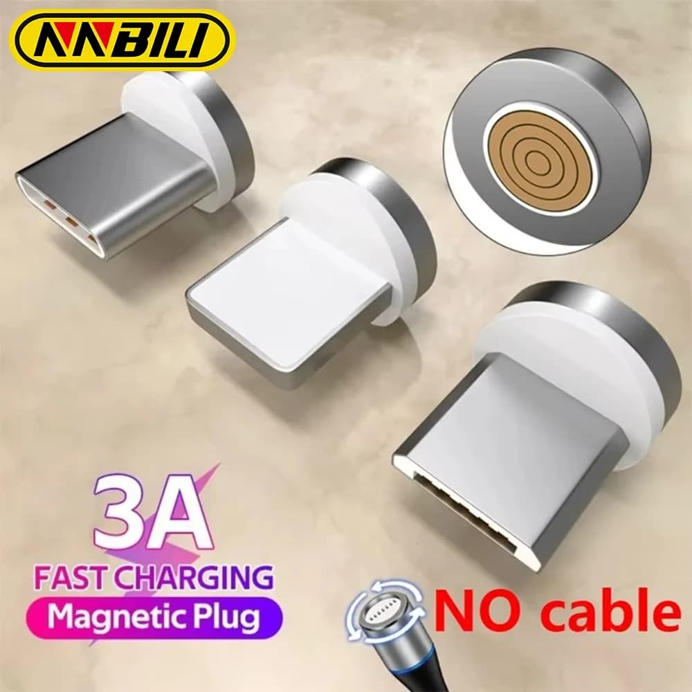 Magnetic tips 7pin magnetic cable nbili type C magnet Micro USB spare parts tips for fast charging magnetic adapters for iPhone