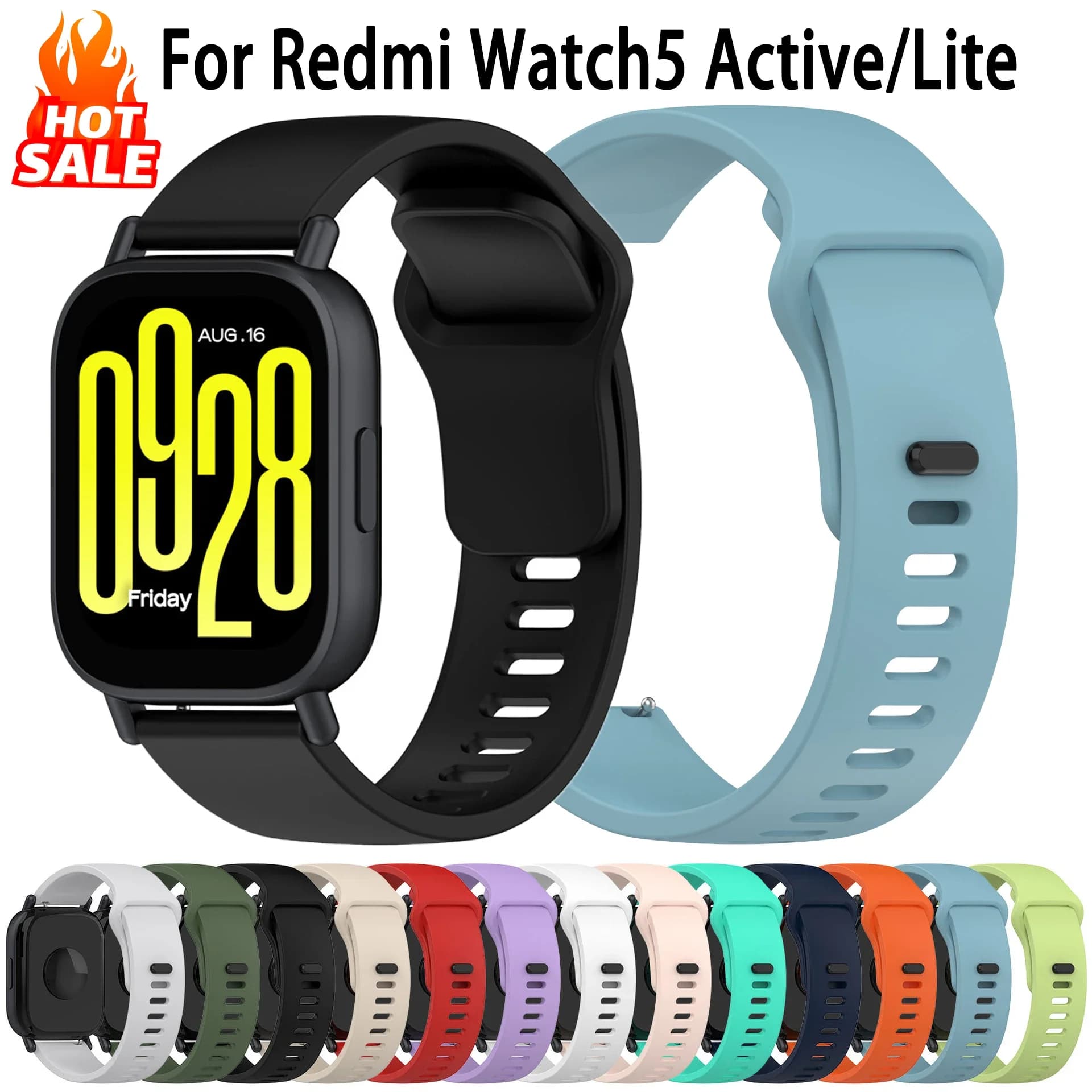 Original Silicone Strap for Redmi watch 5 Active/5 lite SmartWatch Sport Kit Redmi watch 5 Lite band good 2026