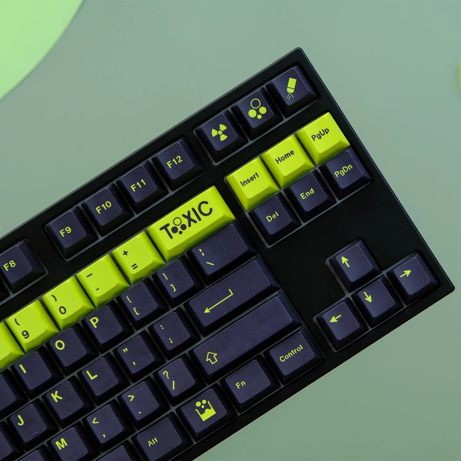KYOMOT 129 tasti GMK Green Fatal Copritasti Cherry Profilo PBT Dye SUB Film Anime Keycap per MX Interruttori Tastiera meccanica fai da te