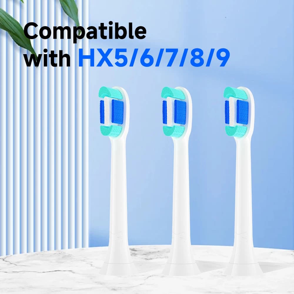 20 testine di ricambio per spazzolino compatibili con la testina di ricambio per spazzolino elettrico Philips HX5/HX6/HX7/HX8HX9