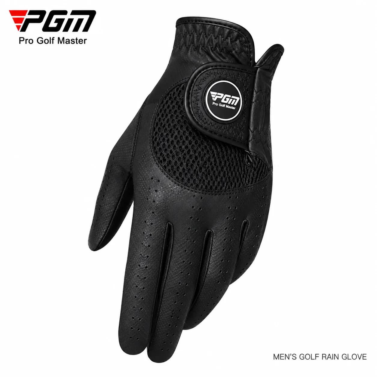 PGM Men Golf Glove Rain Grip Nano Fabric Breathable Anti Slip Left Hand Glove for Wet Weather Golf