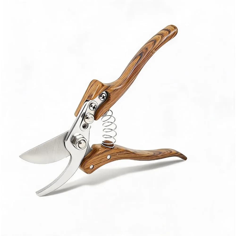 Garden Pruning Shears 75Cr1 High-Carbon Steel Blades with Ergonomic Aluminum Handle Fundamental Hand Tool for Trimming Limbs, Plants, Shrubs