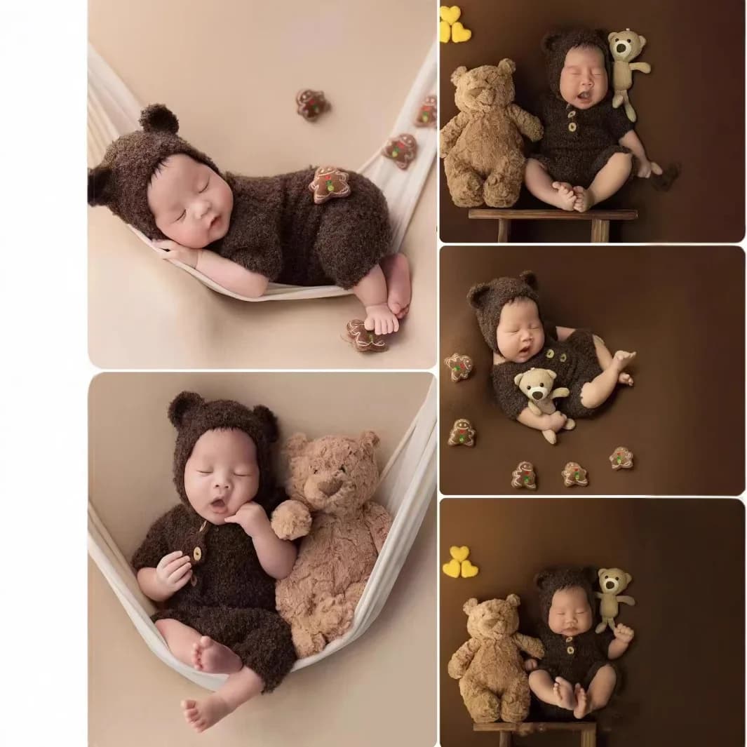 Baby Bear Outfit Baby Bear Outfit Baby Boy Girl Animal Photo Prop