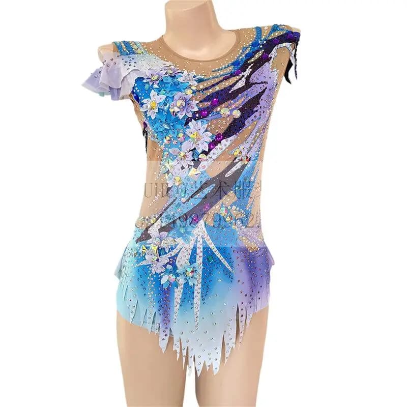 Abiti senza maniche per pattinaggio artistico per ragazze, donne, adolescenti, ginnastica ritmica, performance competitive, abbigliamento per pattinaggio su ghiaccio