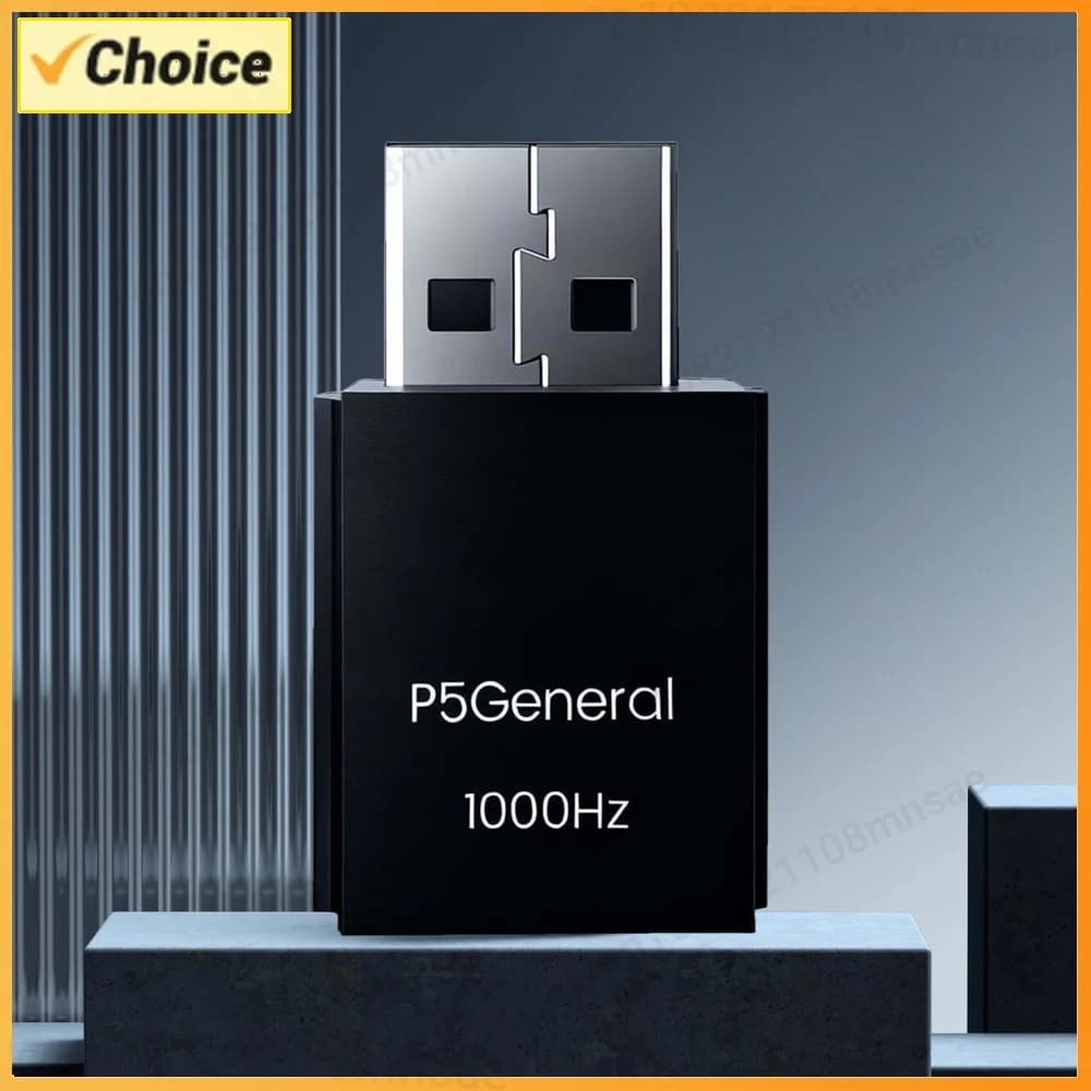P5General Plug-and-Play Controller Converter with 1000Hz Bidirectional Gamepad Converter USB Receiver for Raspberry Pi Keyboard